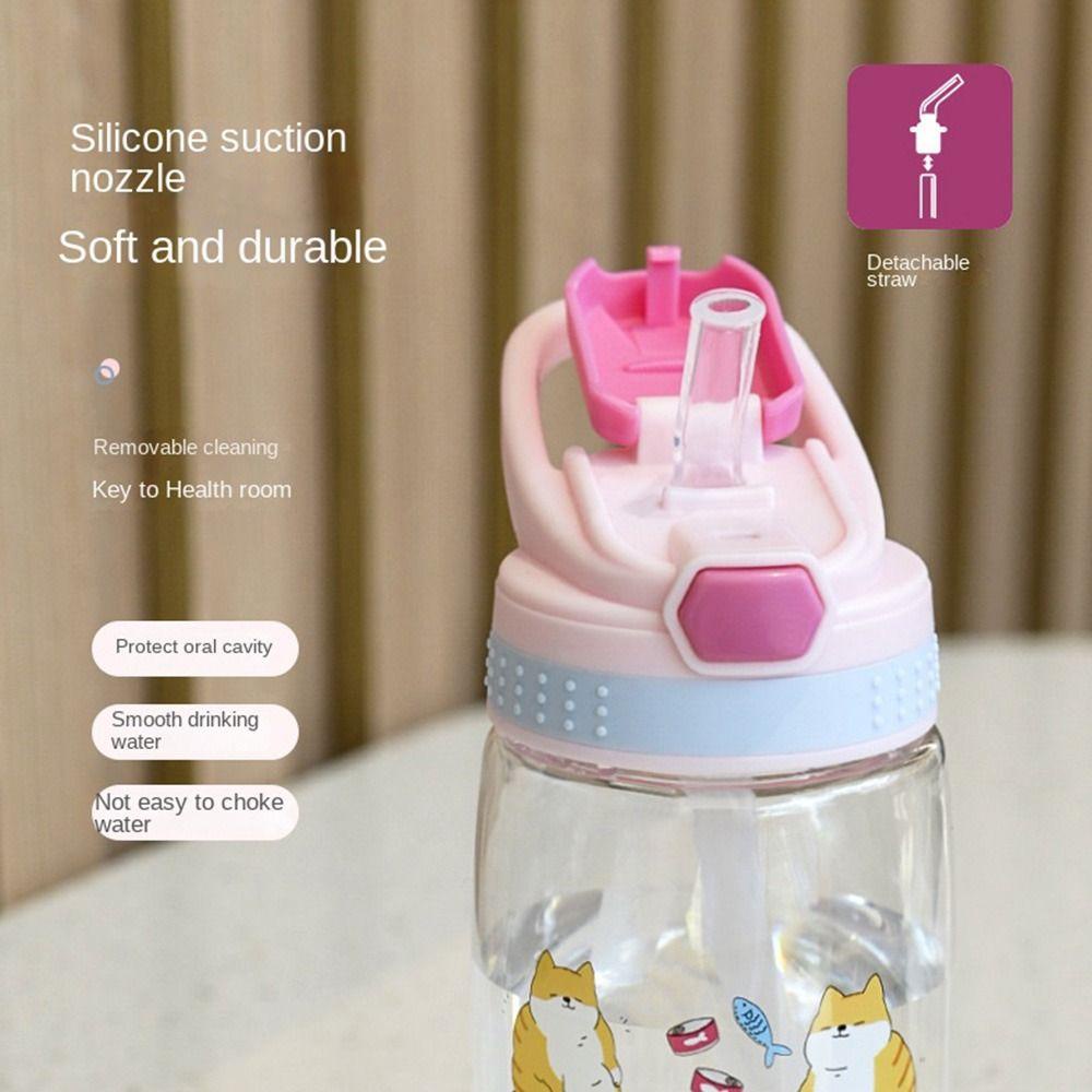 Solighter Botol Air Minum Anak Olahraga Travel Tanduk Lucu 480ML Duckbill Cup