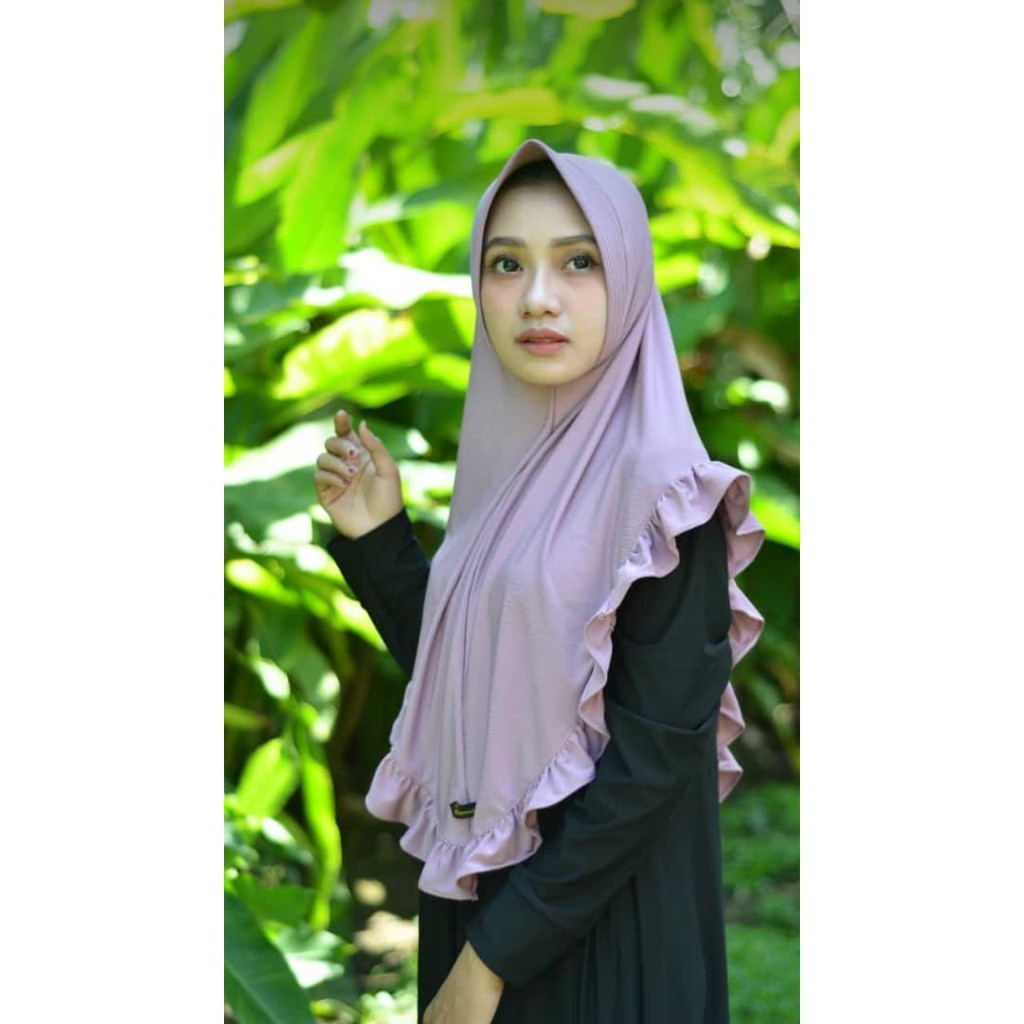 Jilbab jamilah instan rample/jilbab jamilah