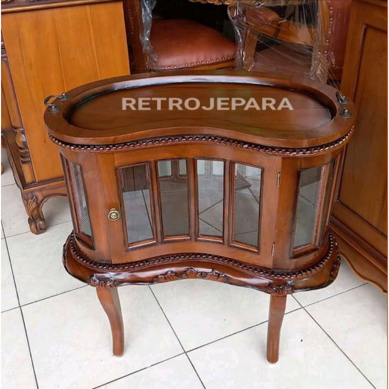 MEJA TEH KACANG JATI