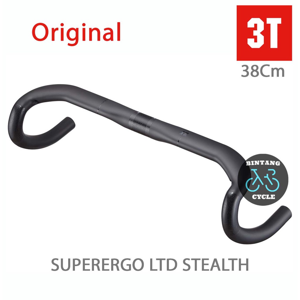 SUPERERGO 3T LTD STEALTH 38 Cm - Drop Bar Handlebar Carbon Road Bike