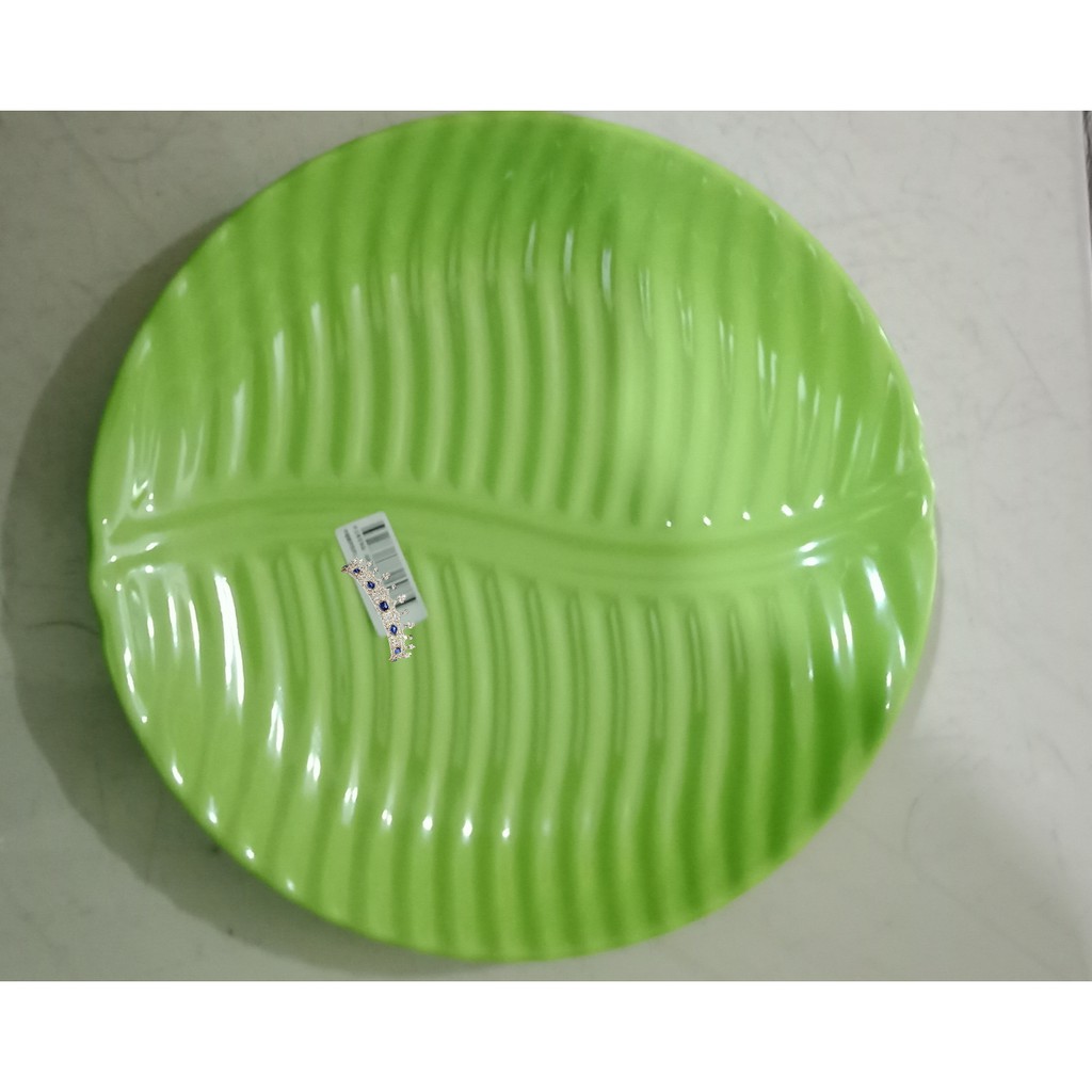 [ 6 pcs ] Enam Pcs Piring Melamin Bulat Singa Singi / Piring Melamin Bundar / Piring Melamin Hijau /