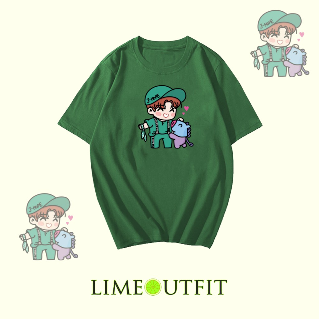 J-HOPE BTS MANG BT21 - BAJU KAOS BTS/KAOS KPOP/TUMBLR TEE