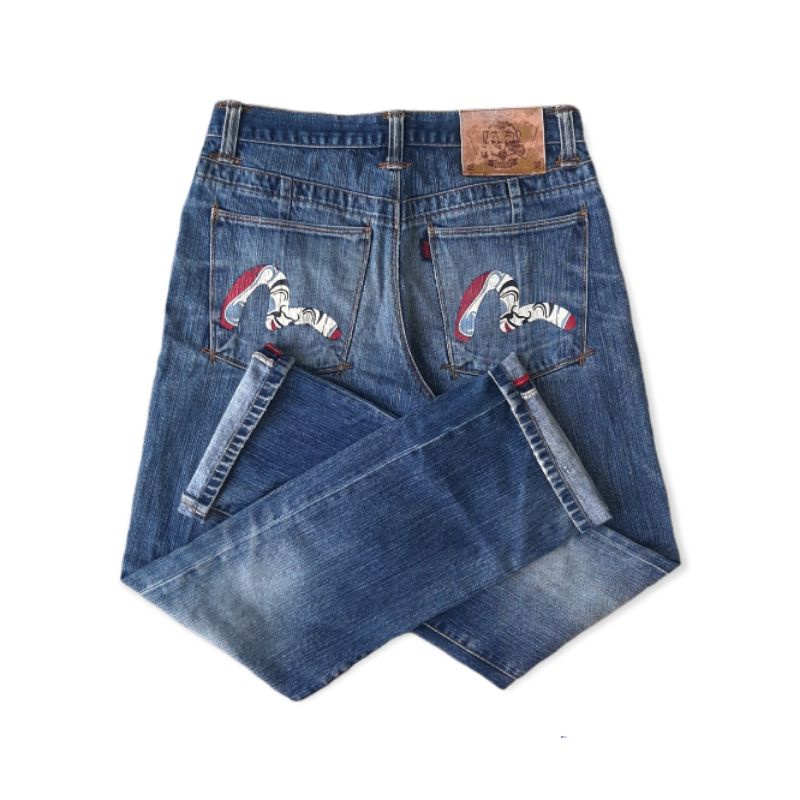 celana jeans panjang evisu original second bekas