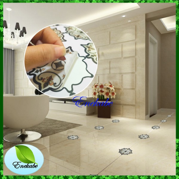 21 Stiker Lantai Bahan Pvc Motif Dengan Perekat Stiker Keramik Stiker