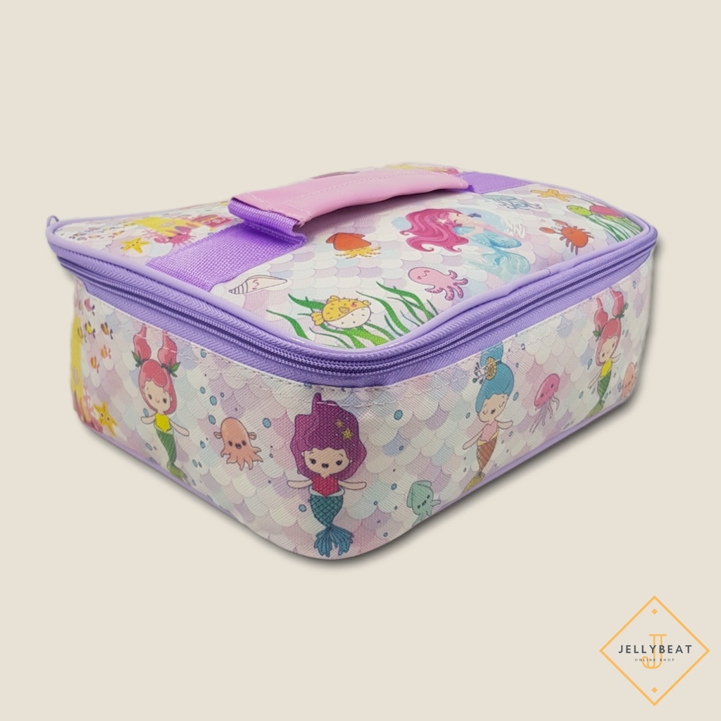 TAS BEKAL BESAR PREMIUM SINGLE (24x18x8cm) - MERMAID PINK