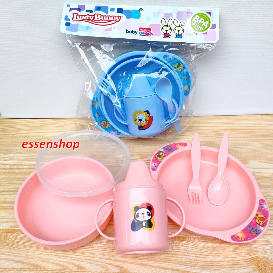 Lusty Bunny 1353 Mangkok piring makan botol spout bayi mpasi