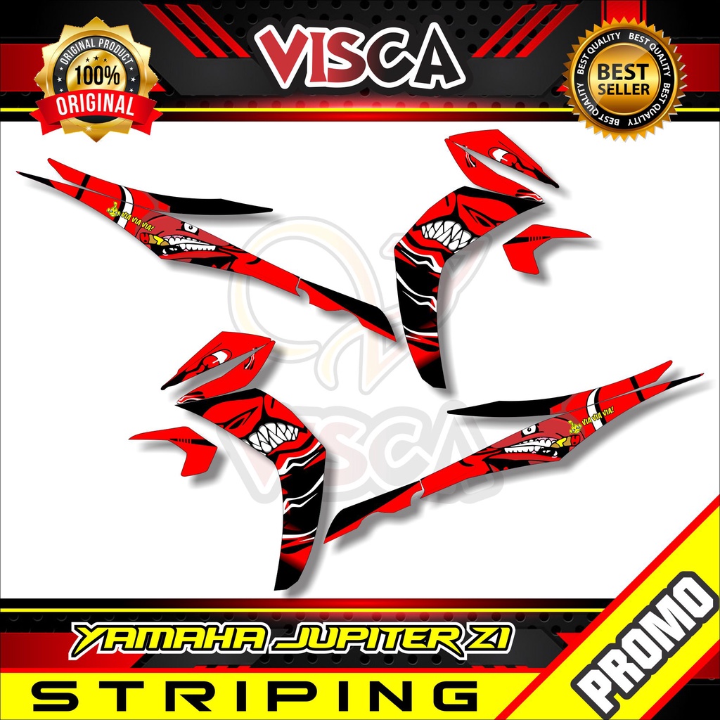 Striping Jupiter Z1 - Stiker Sticker Striping Variasi Lis Yamaha Jupiter Z1 - Striping Hologram Jupi
