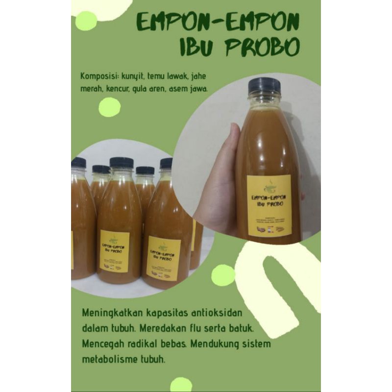 

Jamu Empon-empon / Mpon mpon sehat berkhasiat bahan asli tanpa pengawet