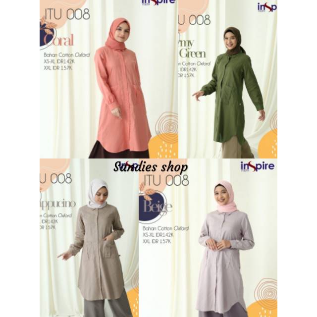 ITU 08 inspire, Tunik Inspire ITU 8, Tunik Dewasa, Tunik Remaja, Atasan Tunik, Tunik Terbaru