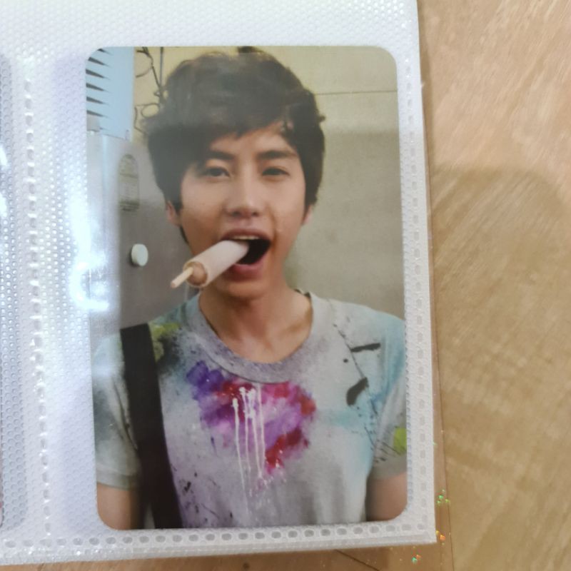photocard ice cream bonamana kyuhyun super junior