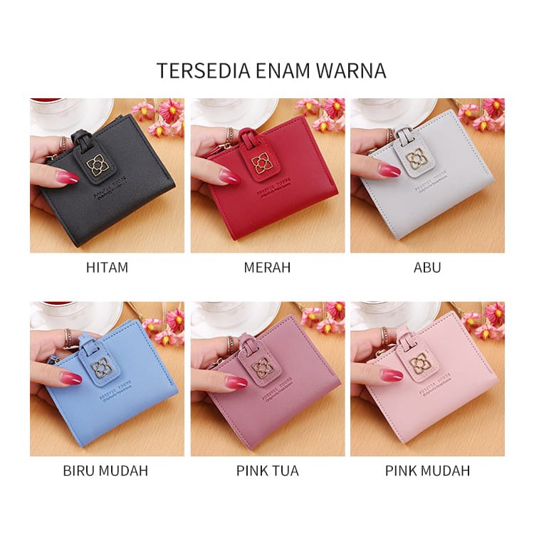 Dompet Wanita D58 import Murah Lipat Kecil Lucu Dan Cantik dompet import real pict TMALL