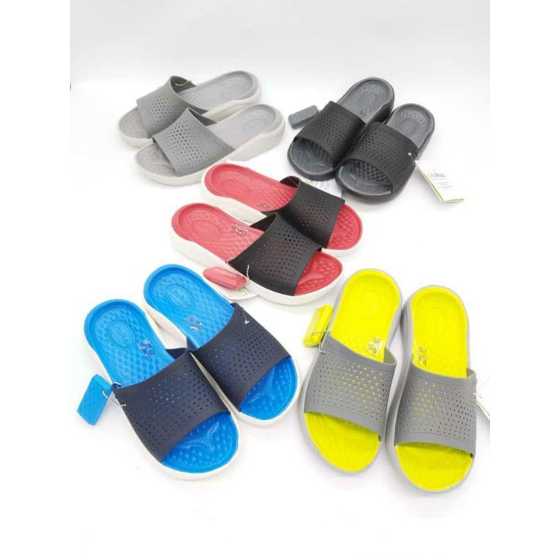 Sandal Crocs literide slide / crocs pria wanita