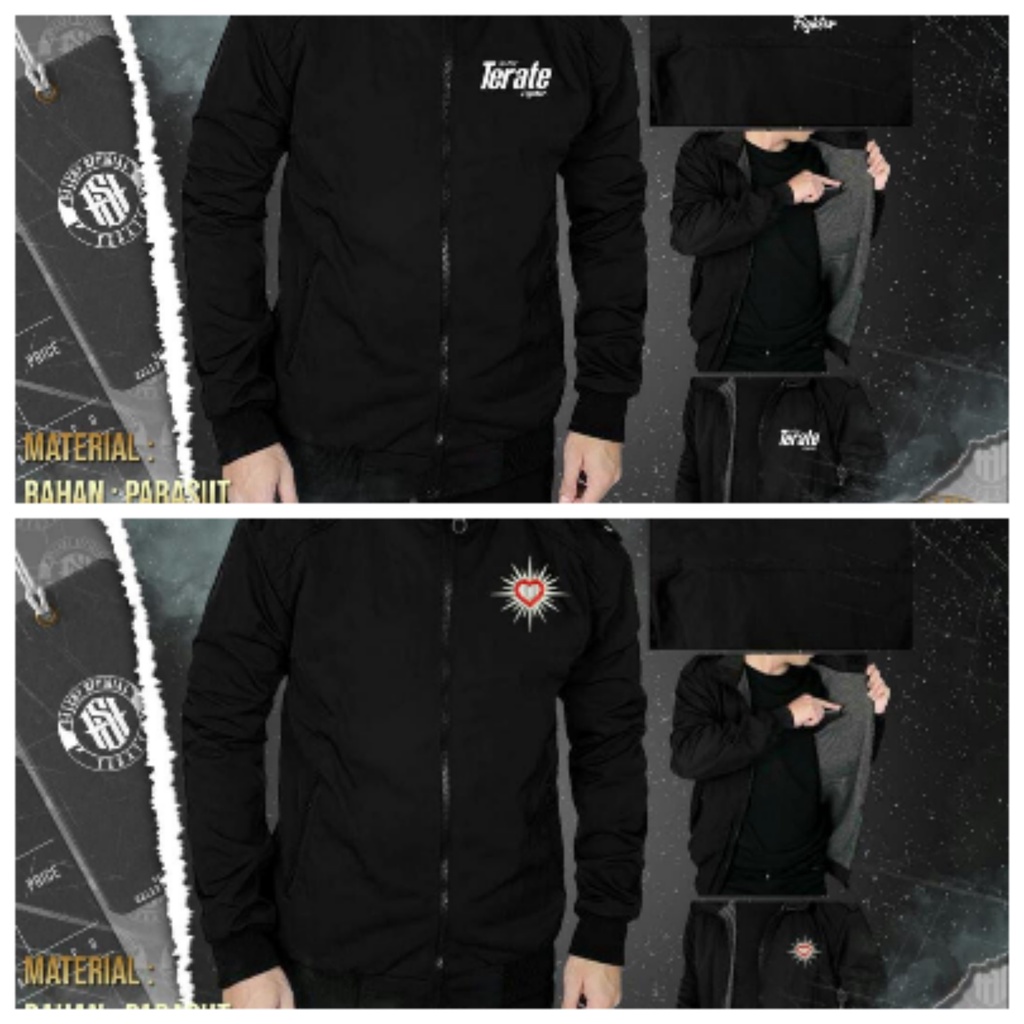 JAKET PSHT HERINGTON_JAKET HATI BERSINAR TERATE