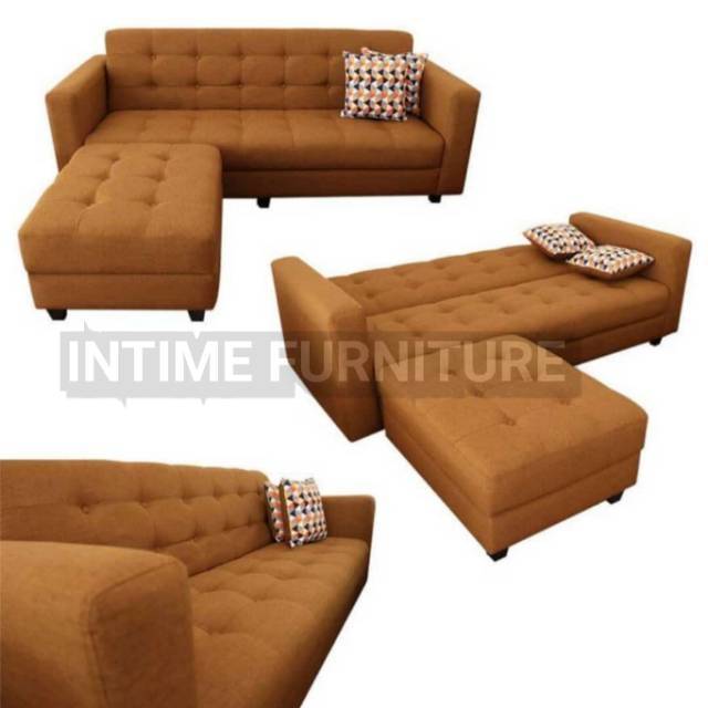 Sofa 3 seater puff sofabed storage box  sofa kursi  tamu 