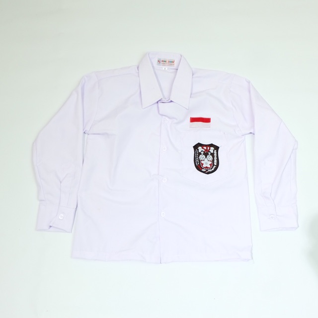 Baju Kemeja Hem Seragam Sekolah SD Lengan PANJANG Putih Tebal Oxford