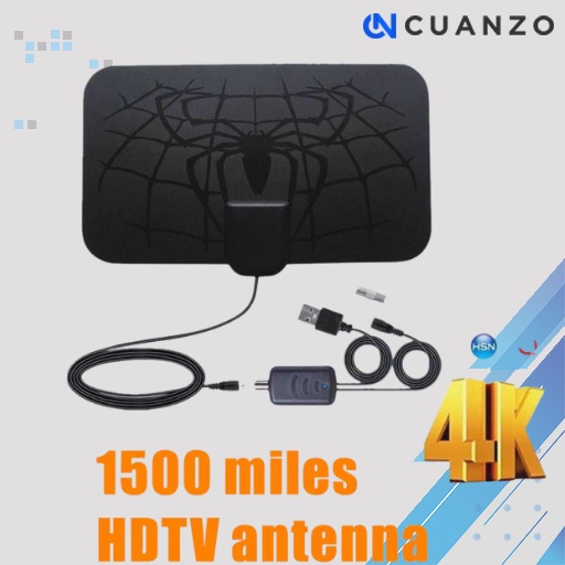 Antena TV Digital DVB-T2 High Gain 25dB + Amplifier / Antena Tv Biasa Box LED Tabung Analog Siaran Ajaib Digital Android Indoor Indor Dalam Ruangan Outdoor Super Jernih Bagus Banyak Chanel Full Hd For LED Canggih / Antena Penguat Sinyal Tv Digital Minimal