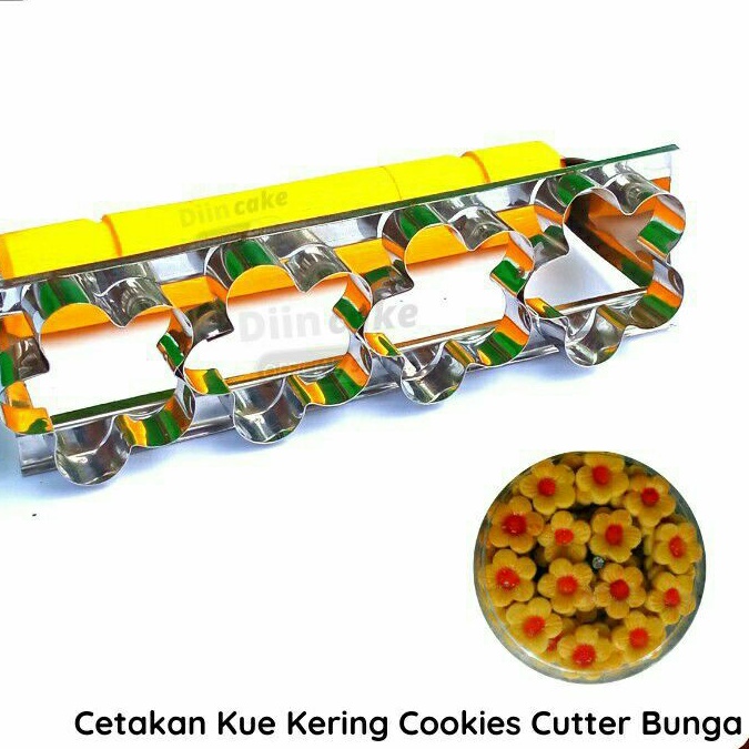 Cetakan roti kacang kue kering cookie cutter bunga