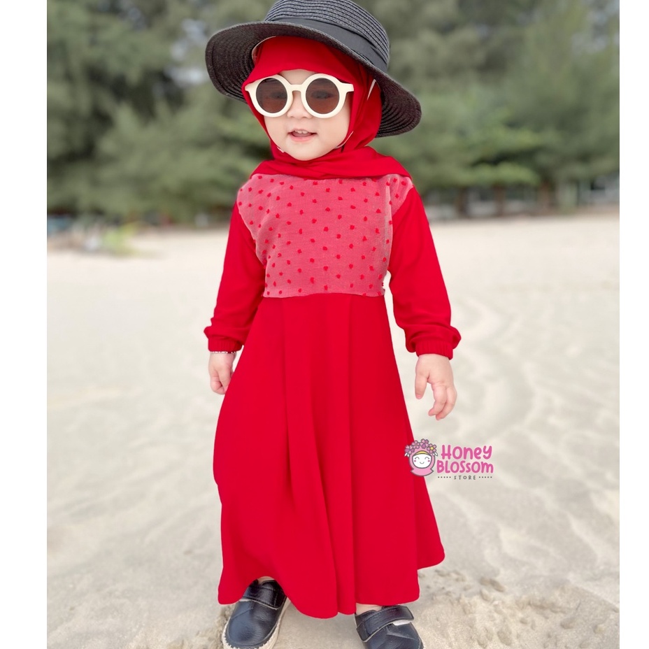 HONEYBLOSSOM gamis bayi / gamis bayi perempuan alesha / gamis bayi perempuan 6 12 bulan