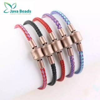  Gelang  Tali Kawat Wire rope Untuk Charm Liontin Pandora 