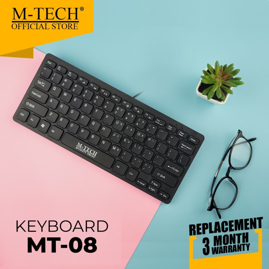Keyboard USB mini Multimedia M-Tech Original MT08  Komputer PC Laptop-4