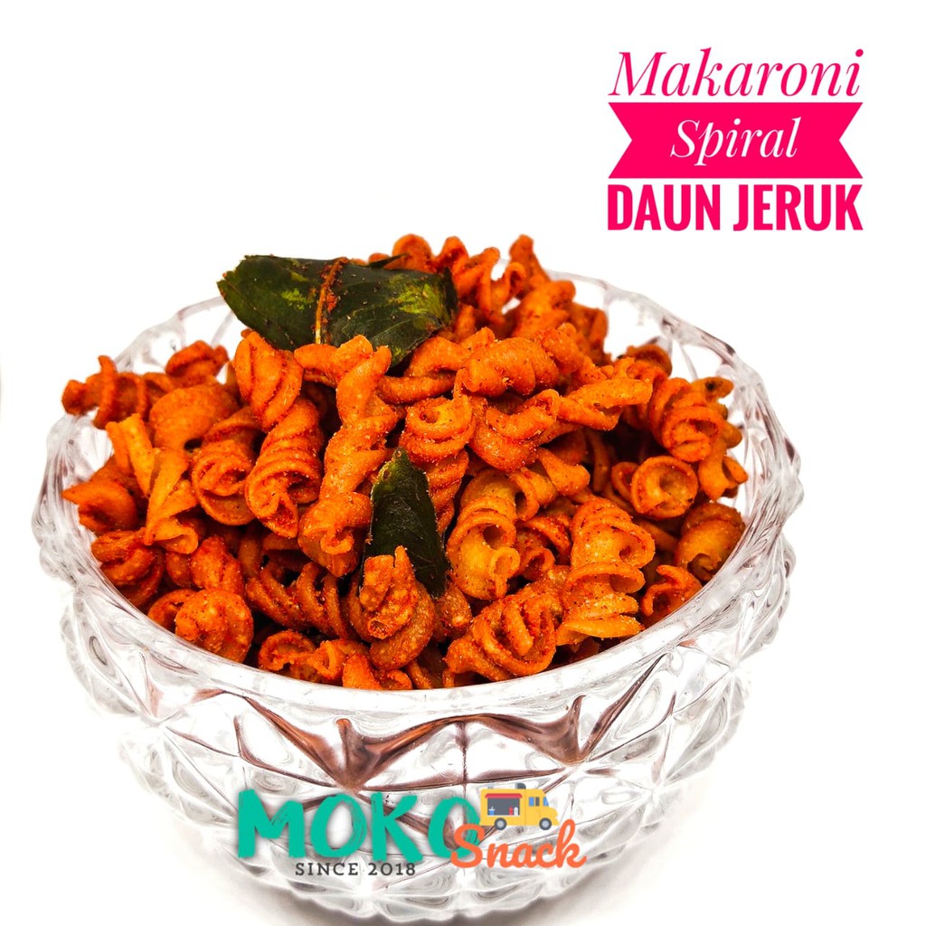 

Snack cemilan pedas makaroni spiral daun jeruk 1 kg