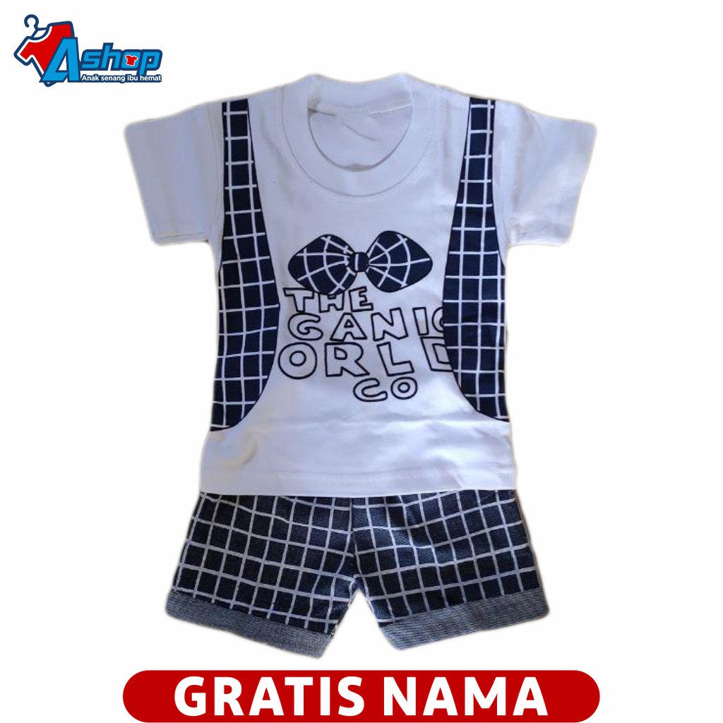 Baju Bayi Setelan Tuxedo 0-18 Bulan