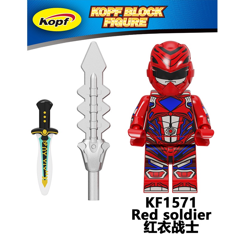 Mighty Morphin Power Rangers Minifigures Aisha Campbell Billy Cranston Carlos The Green Ranger ​Angka Mini KF6144