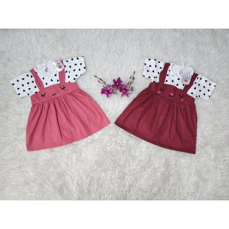 baju bayi perempuan set dress baby ksn8