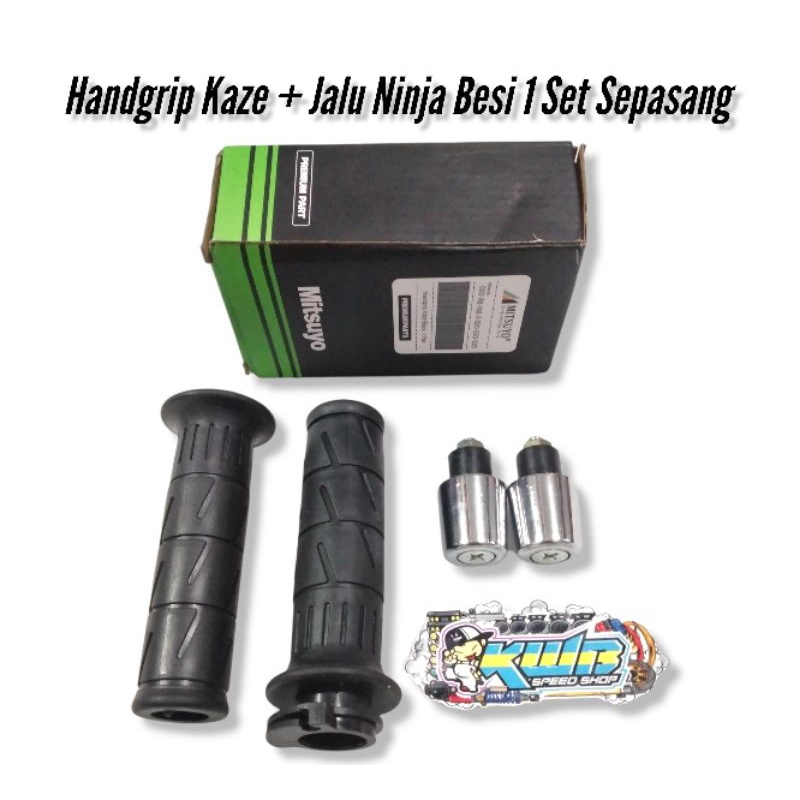 HANDGRIP HANFAT KAZE SARUNG GAS KAZE DETAIL ORIGINAL Handgrip gand grip Handfat Posel kawasaki Kaze Mitsuyo Import Mirip Original