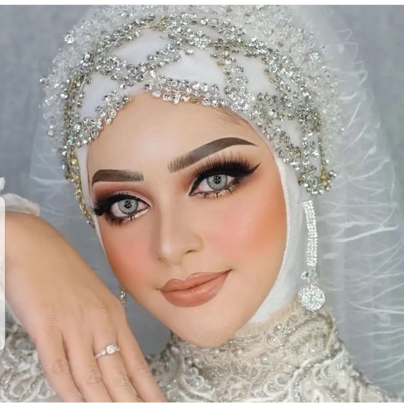 hiasan hijab pengantin/hiasan lentur hijab