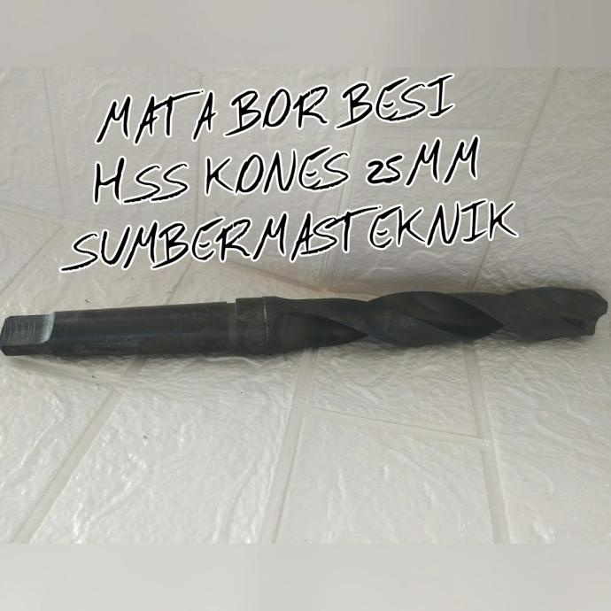 MATA BOR BESI HSS CONES 25MM MATA BOR KONES 25 MM MATA BOR SPIRAL HSS