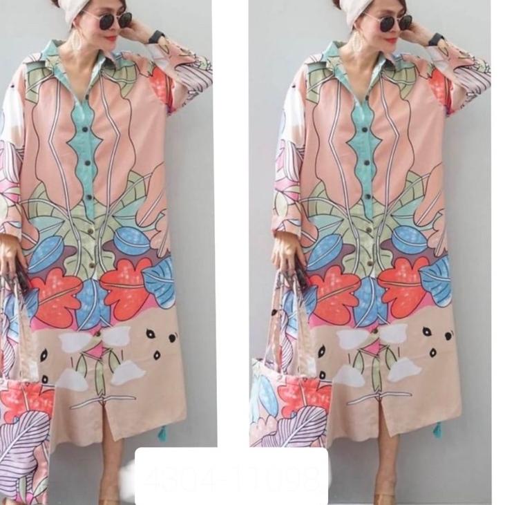 CODEe3E8q-- TUNIK SISTERZZ TUNIK ZARA DRESS VINTAGE MOTIF ABSTRAK DRESS BANGKOK PREMIUM