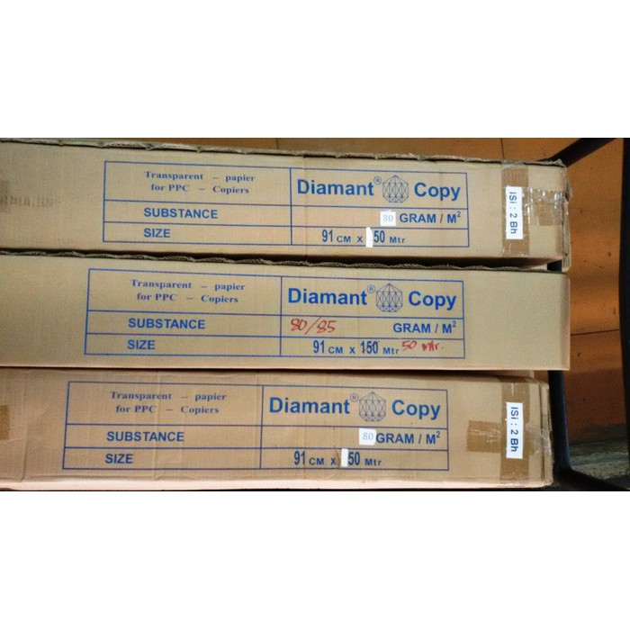 

KERTAS KALKIR A0 50 METER 90/95 GR DIAMANT