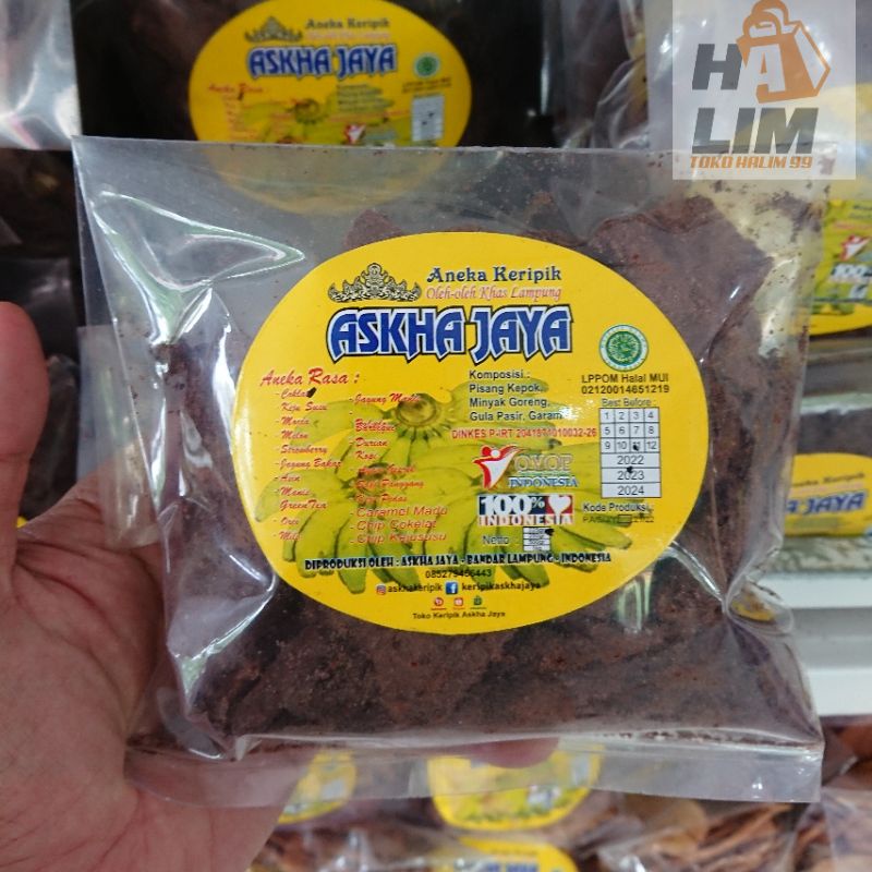 Jual Keripik Pisang Coklat Askha Jaya Shopee Indonesia