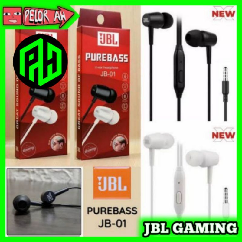 HANDSFREE HEADSET JBL PURBASS MURAH | EARPHONE | HF