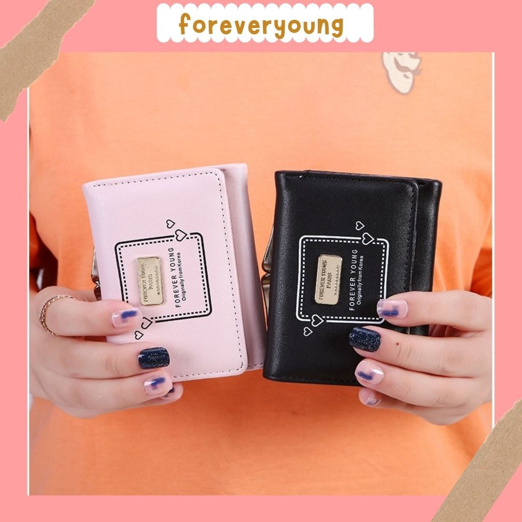 ( Fy ) COD Dompet import Dompet Wanita mini dompet Lipat mini Cantik Dompet Import Real Pict C11