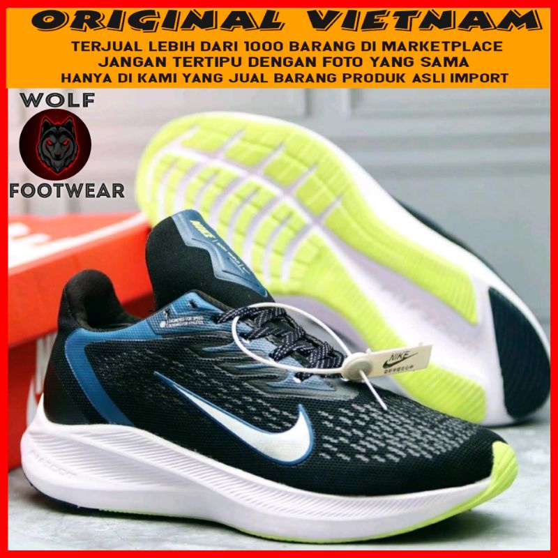 SALE 50% ! Sepatu Olahraga Pria Nike Pegasus Winflo 6 Men Sport Shoes Sepatu Lari Pria Running Murah Casual Sneakers Black tosca