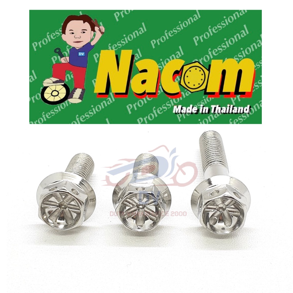 NACOM DV Baut Breket Knalpot + Breket Selengser CRF 150