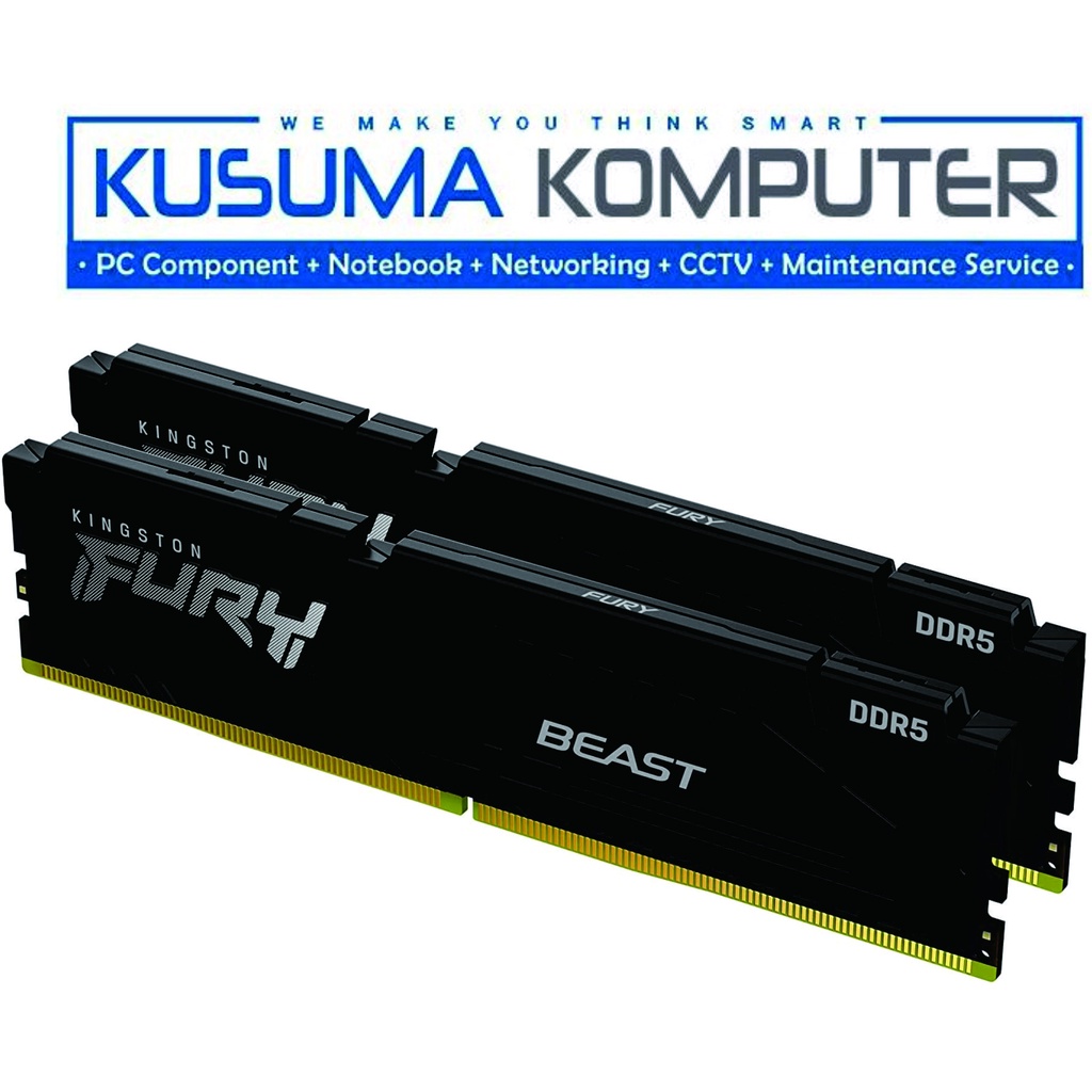 Kingston Fury Beast 32GB (16GB x2) DDR5 5200Mhz KF552C40BBK2-32