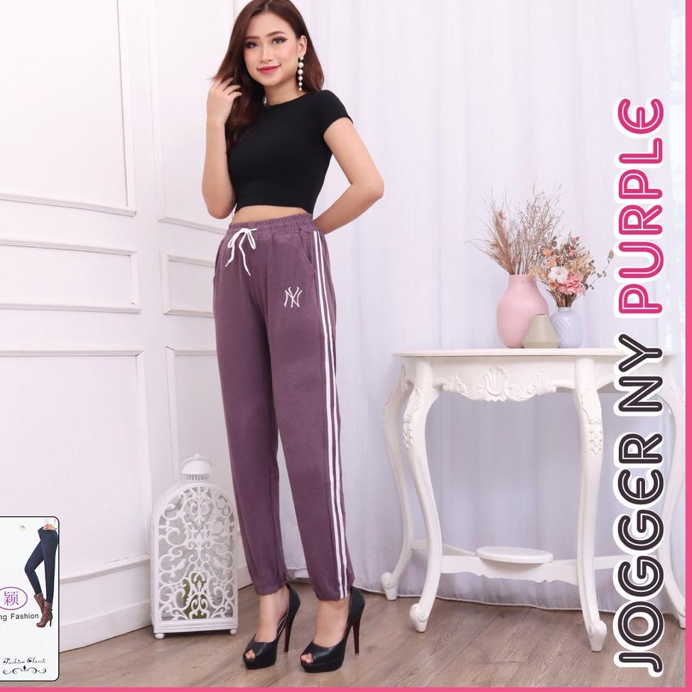Jogger NY / Jogger New York / celana jogger wanita / Jogger Import 5Q7