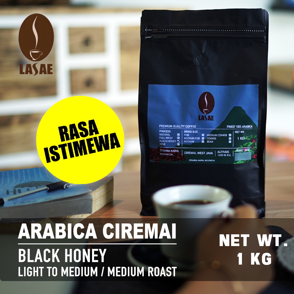 

Kopi Lasae Black Honey 1 Kg - Arabica Coffee Ciremai