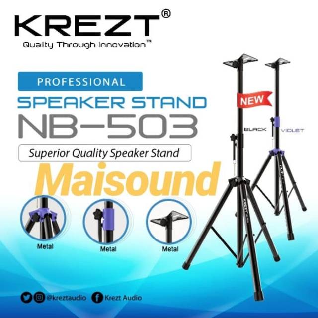 STAND SPEAKER KREZT NB503 FIRST RATE 1 PASANG 2 UNIT NB 503