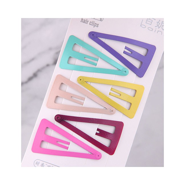 LRC Jepit Rambut Fashion Color Children's Triangle Hair Clip A57925