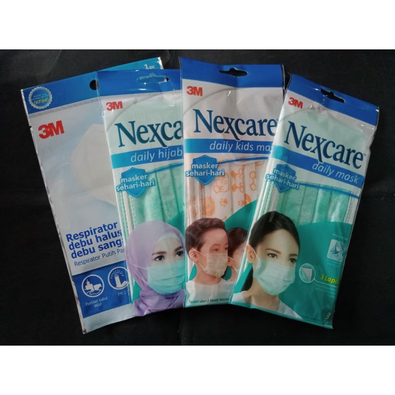 MASKER 3 PLY 3M NEXCARE | MASKER 3M