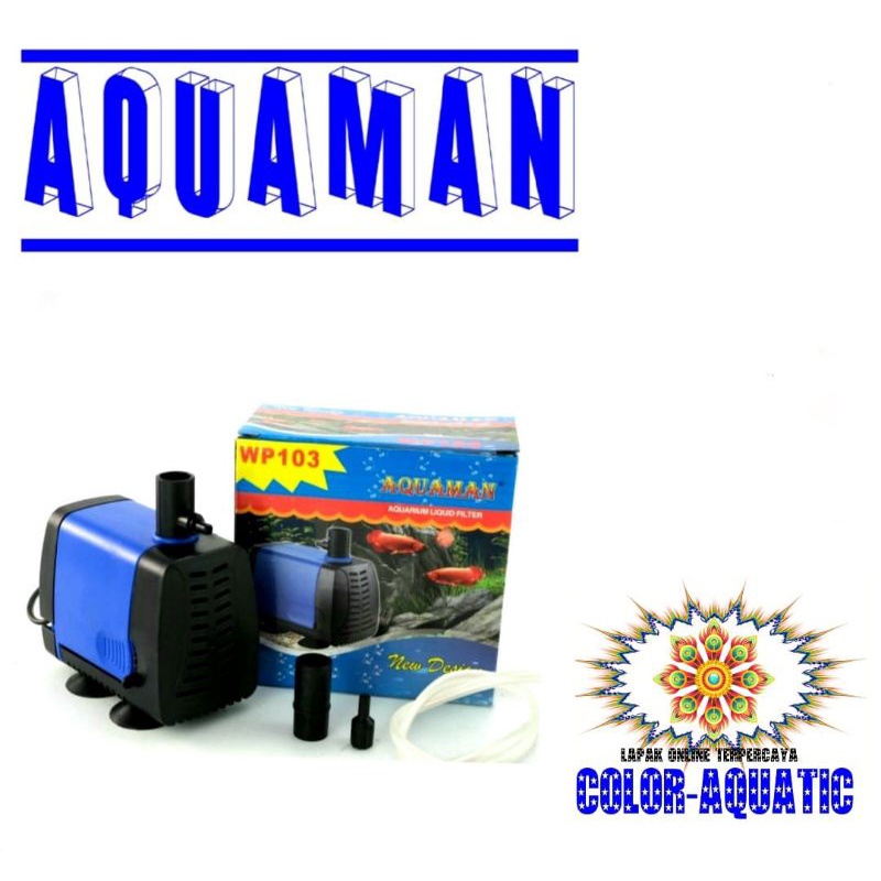 pompa aquarium kolam  celup air aquaman