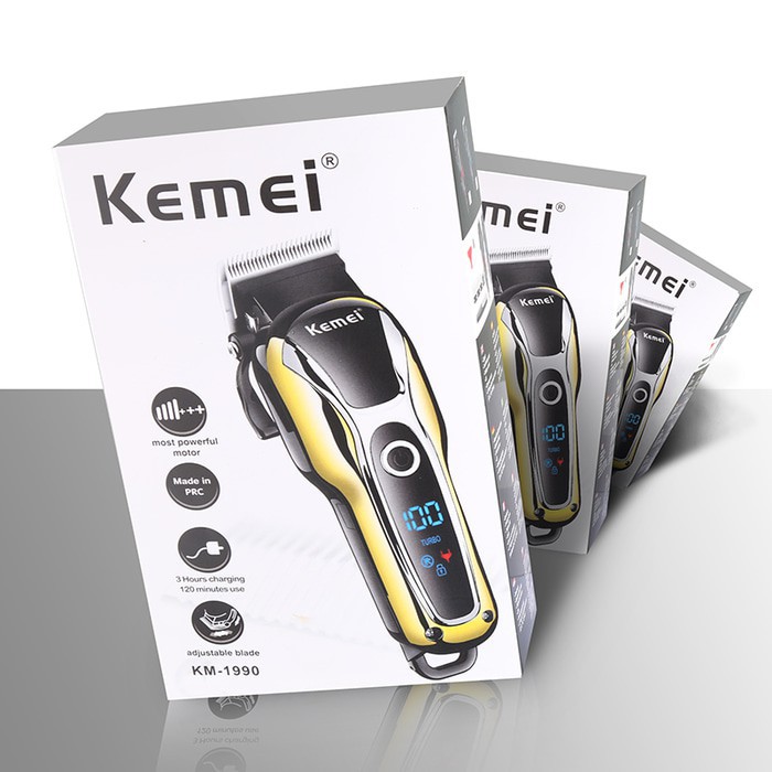 terlaris  produk KEMEI KM 1990 Hair Clipper/Alat Cukur Rambut CORDED SYSTEM CHARGE