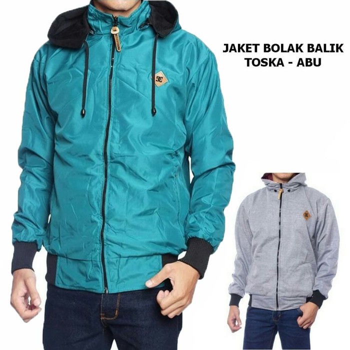 (16 VARIAN WARNA) JD- JAKET BOLAK BALIK 2in1 Jaket Pria /JAKET PARASUT /JAKET MOTOR /JAKET DISTRO