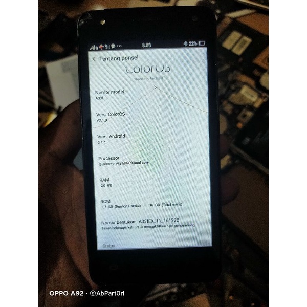 mesin andromax e2+ B16C2G