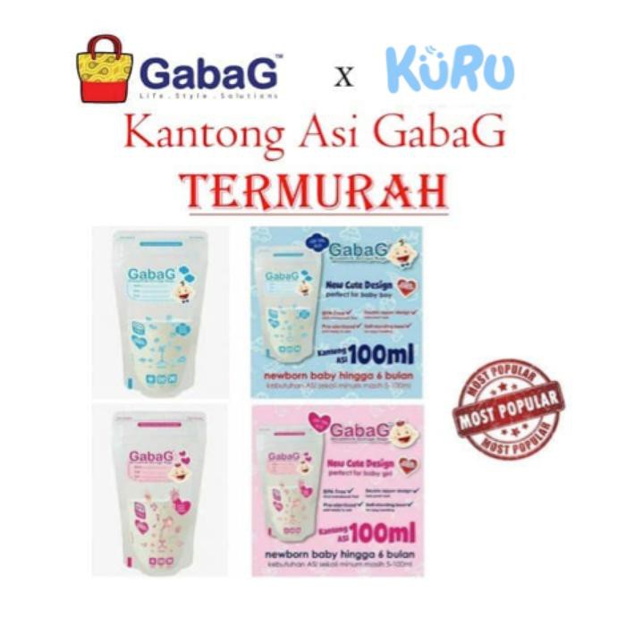 Kantong Susu Asi GabaG Plastik 100ml Grosir | Breastmilk Storage Bags Hot Deal