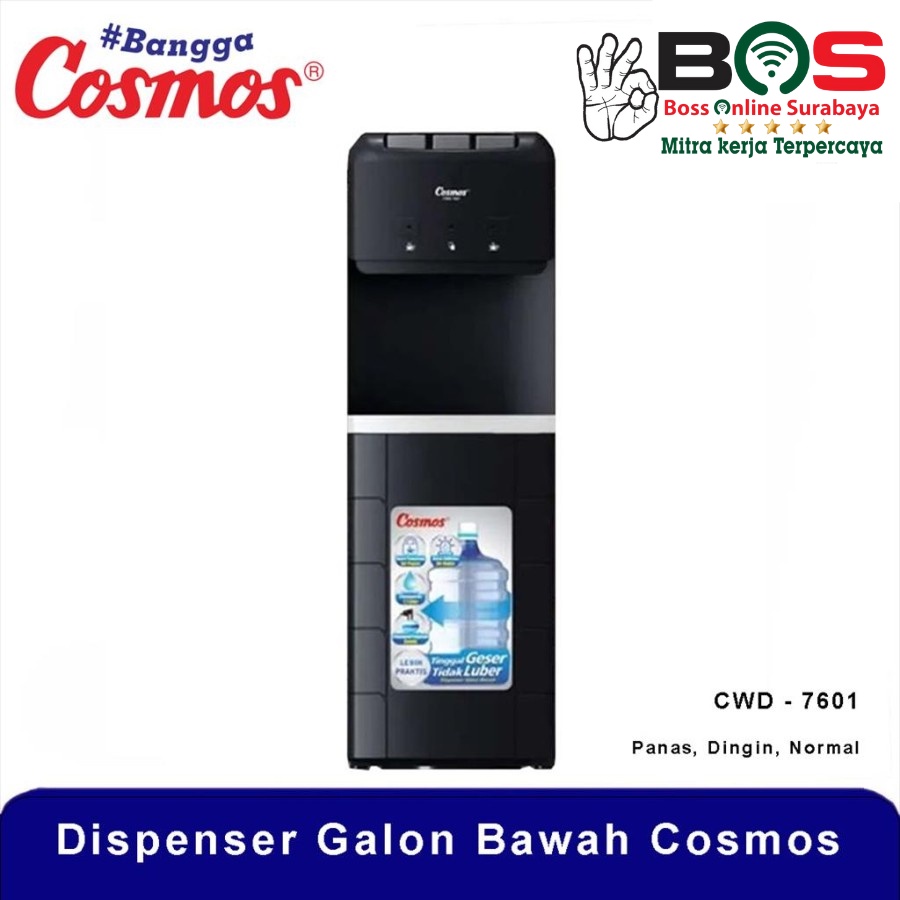 Dispenser Cosmos CWD 7601 CWD-7601 Dispenser Galon Bawah Dingin Panas Dispenser